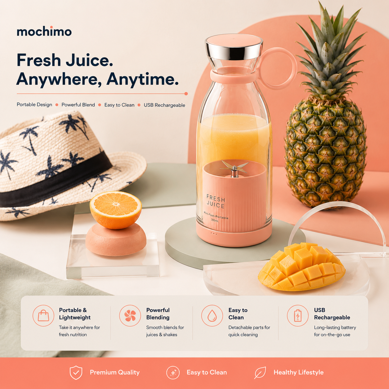 Portable Mini Blender for Fresh Juice