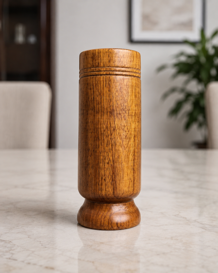 Vijaysar herbal wood tumbler (4 Inch)