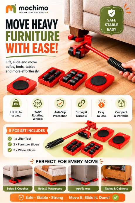 Furniture Lifter Mover Tool Set