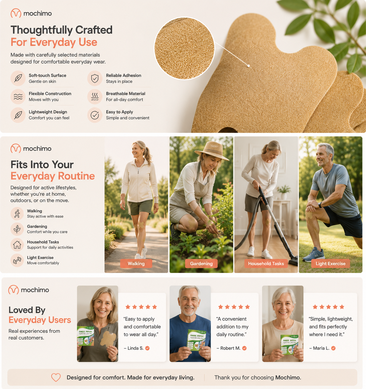 Knee Pain Relief Patch | Herbal Pain Relief Knee Patch