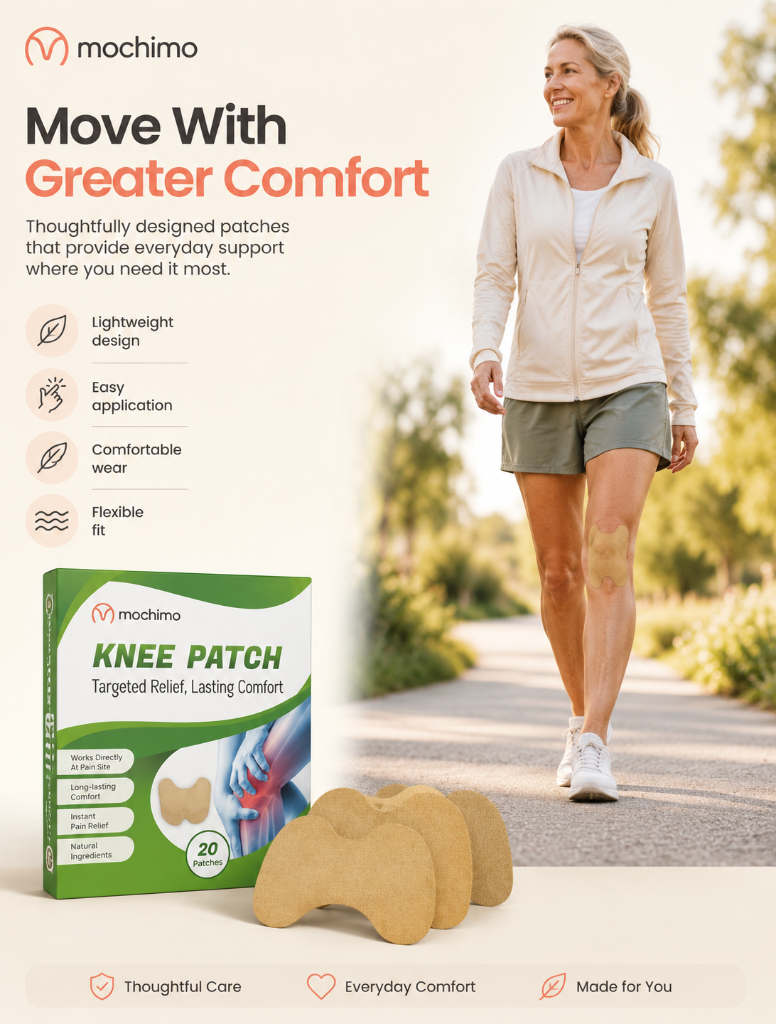 Knee Pain Relief Patch | Herbal Pain Relief Knee Patch